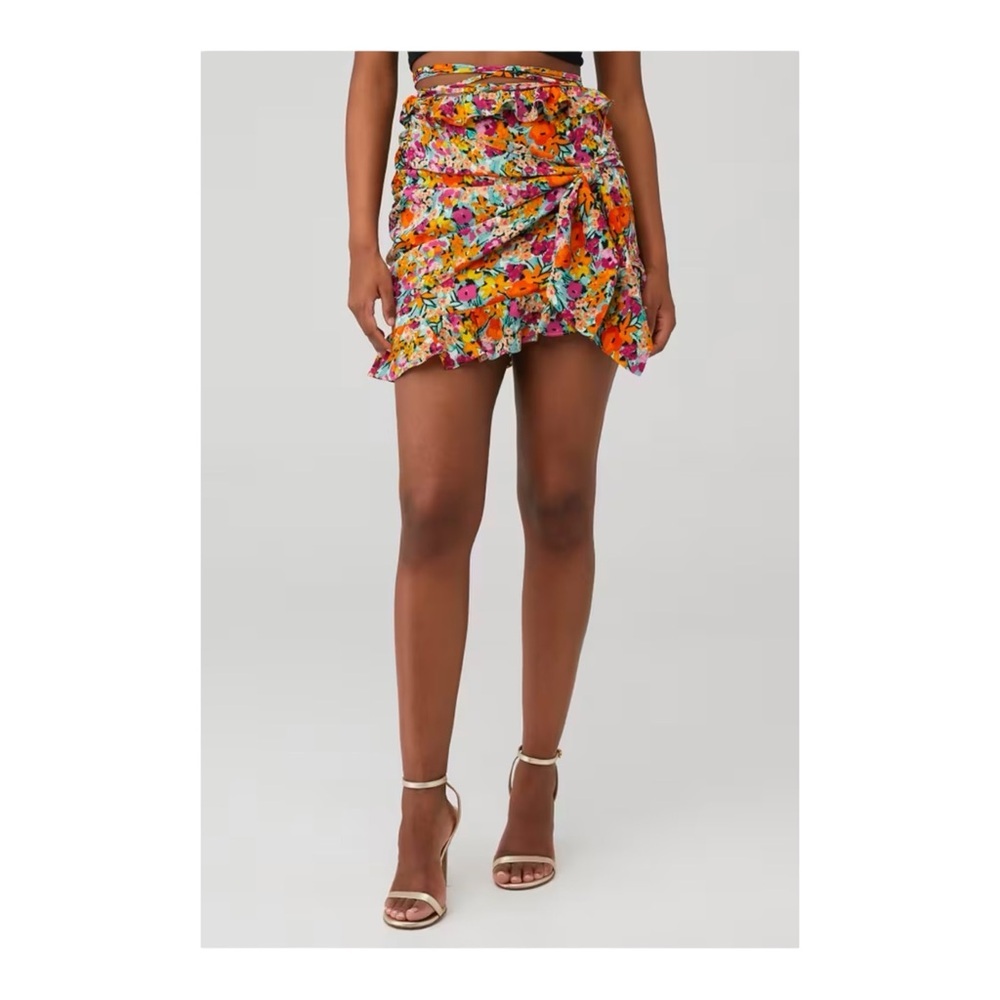 For Love & Lemons Kira Skirt In Multi NWOT - Picture 6 of 7